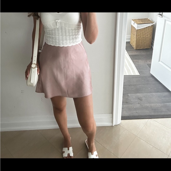 Black and Pink Dynamite satin skirts, both in XXS. - Picture 7 of 8